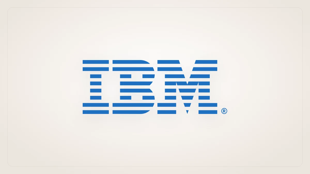شعار IBM مثال على شعار الحروف المختصرة