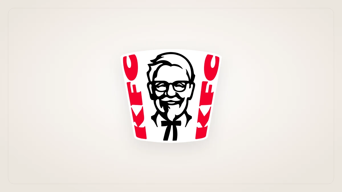 شعار KFC مثال على شعار الشخصية