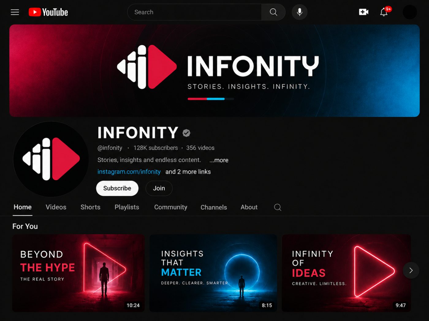 Infonity YouTube Channel thumbnail 3