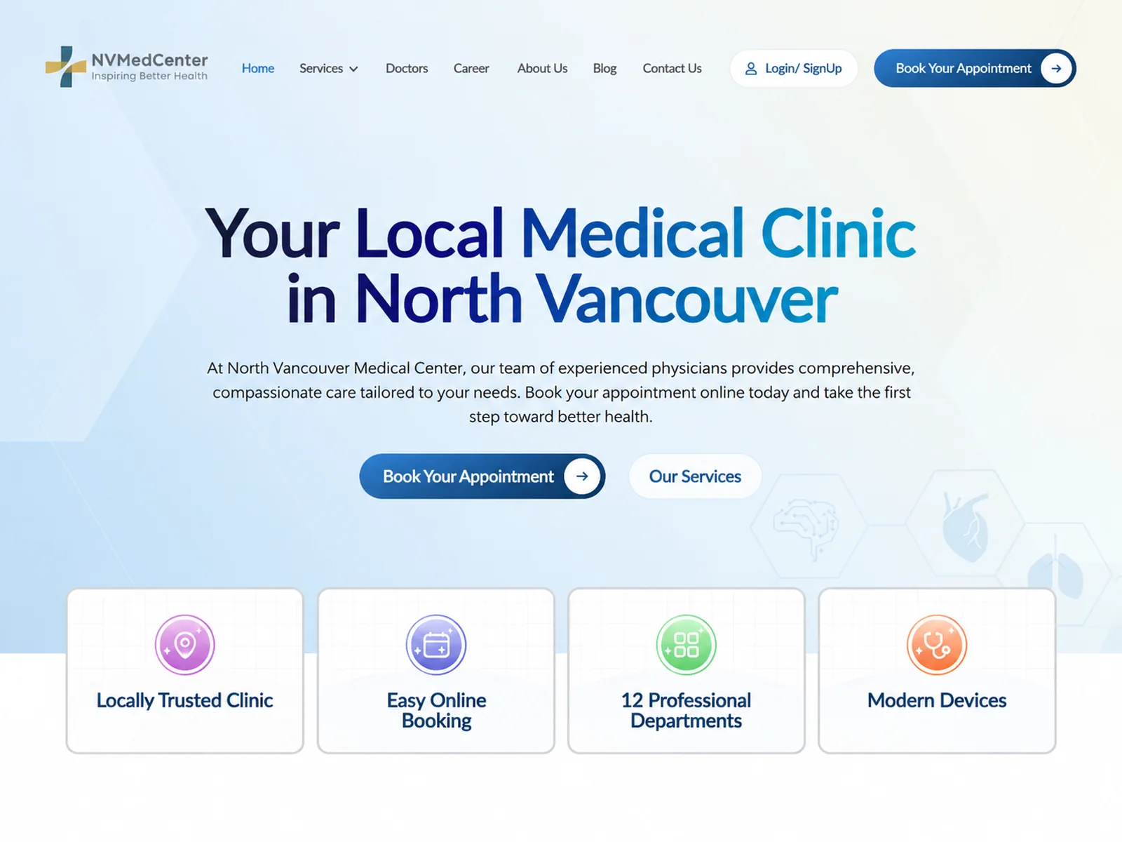 NV MedCenter website